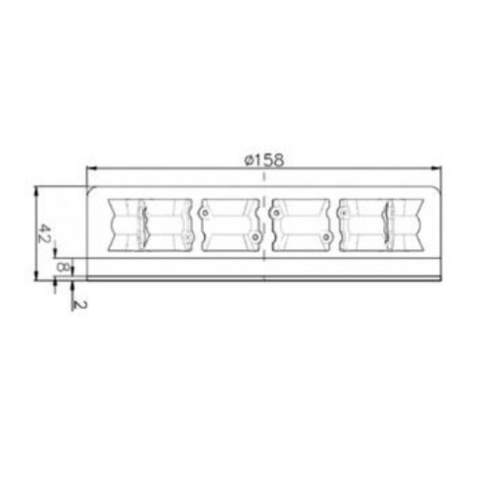 Girofar LED bicolor magnetic aeroport 
